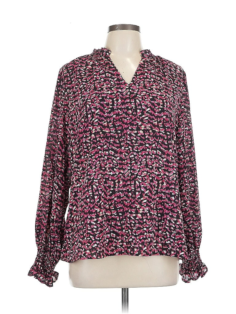 Pre-owned Fashion Long Sleeve Blouse In Pink