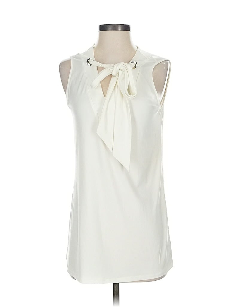 Pre-owned Jules & Leopold Sleeveless Blouse In White