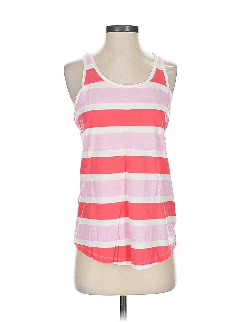 Click to view more detailed imagery on our partner's website Pre-owned Sant And Abel Tank Top Pink Stripes Pattern Scoop Neck Tops