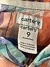 Carter's 100% Cotton Plaid Orange Short Sleeve Button-Down Shirt 6-9 MO / 9 MO - photo 3
