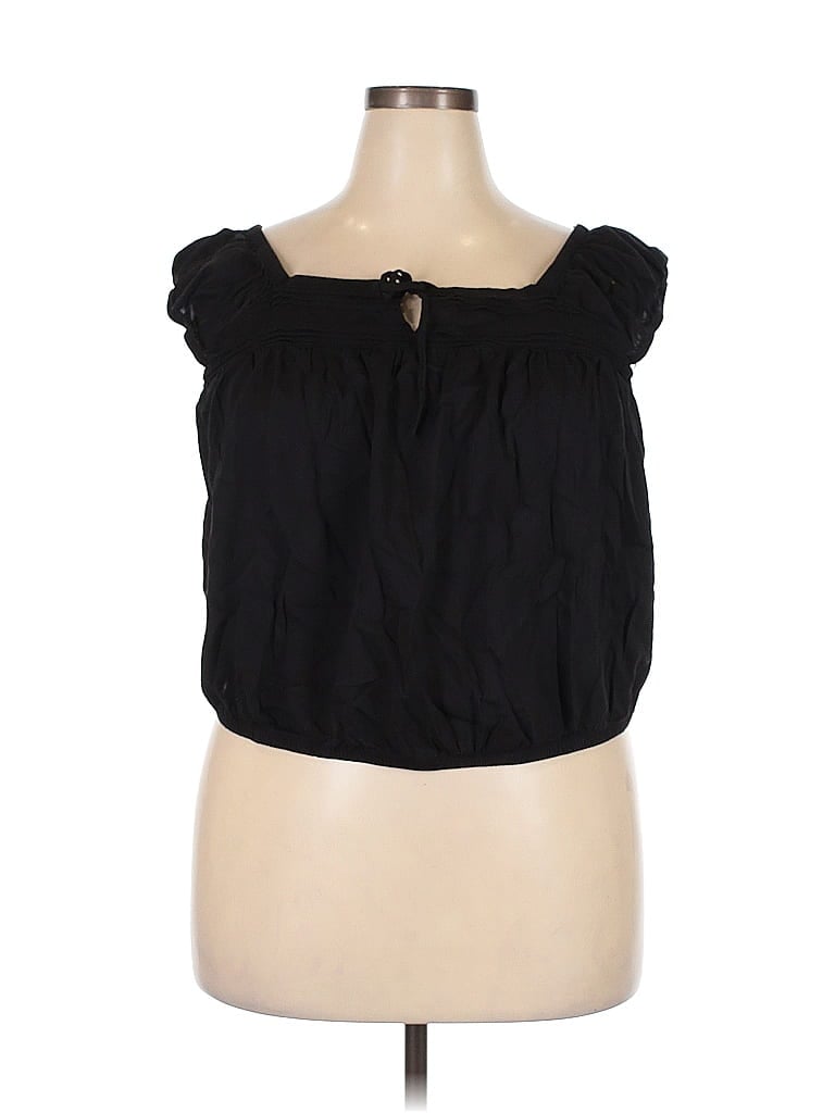 Pre-owned Old Navy Sleeveless Blouse In Black
