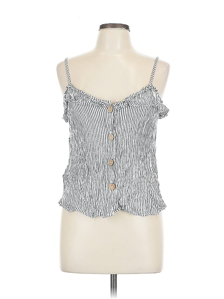 Pre-owned Universal Thread Sleeveless Blouse In Blue