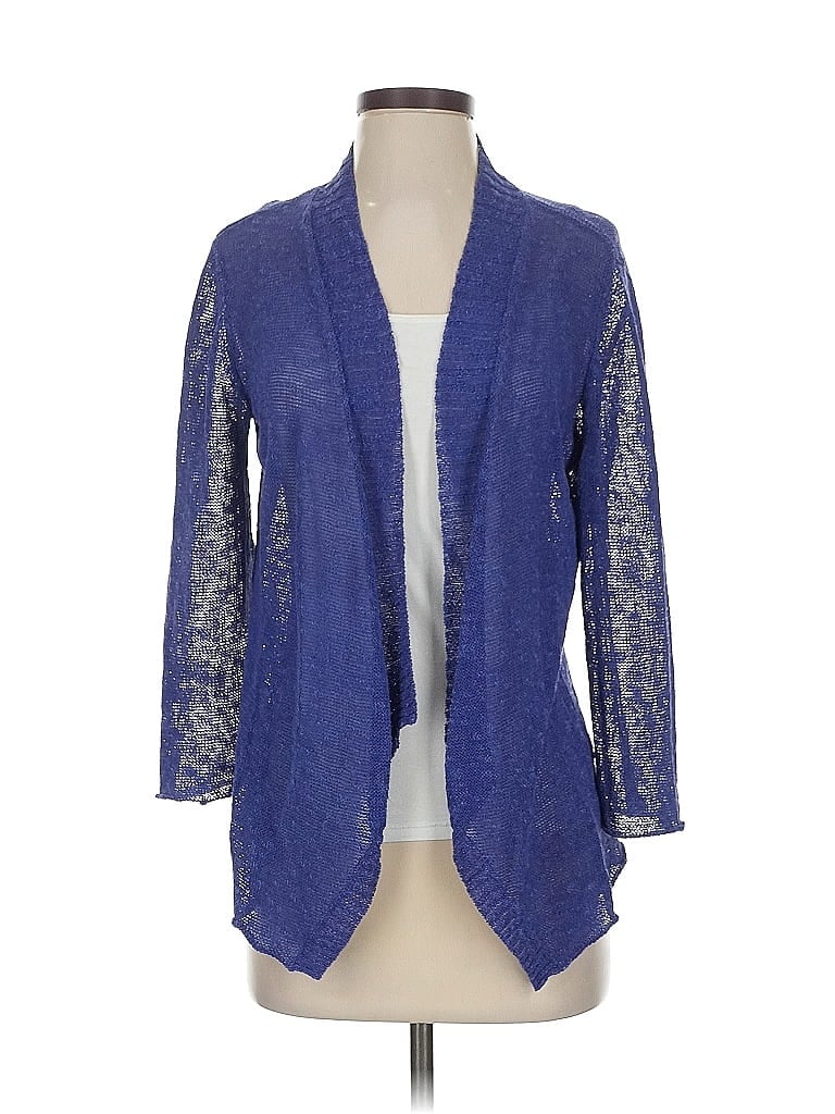 Pre-owned Eileen Fisher Cardigan Sweater In Purple