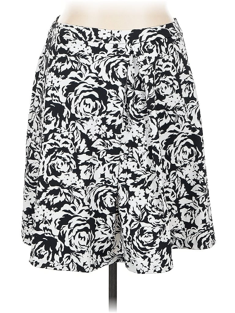 Pre-owned Adrienne Vittadini Casual Skirt In Black