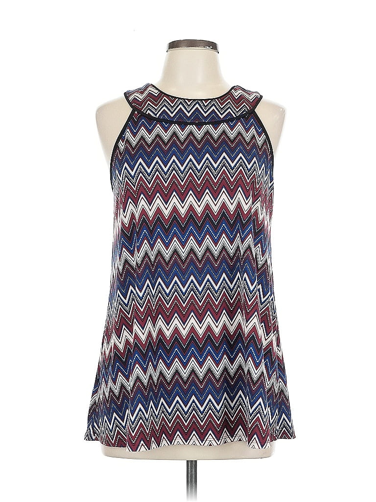 Pre-owned Apt. 9 Sleeveless Top Burgundy Halter Neckline Tops