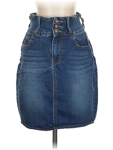 Angel Kiss Denim Skirt (view 1)