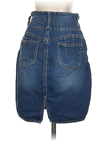 Angel Kiss Denim Skirt (view 2)