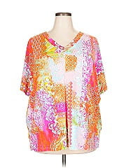 Belle By Kim Gravel Short Sleeve Blouse
