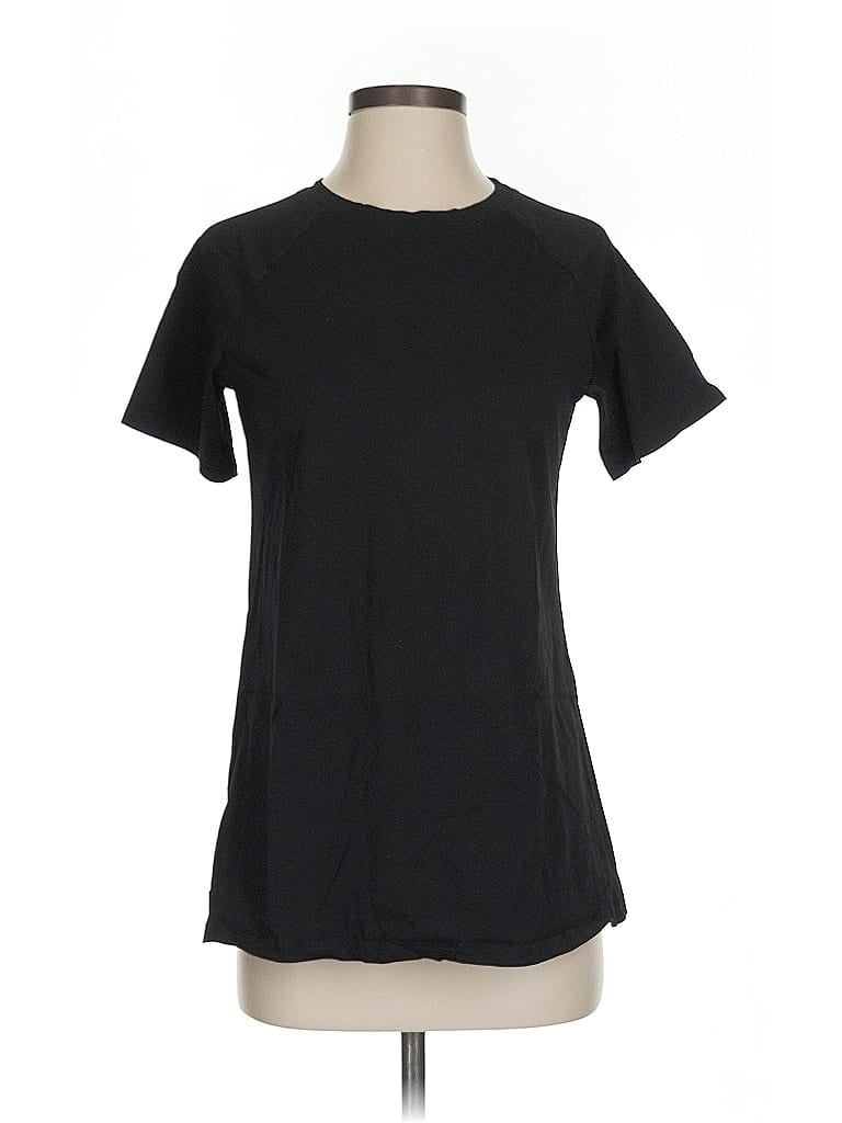 Pre-owned Eileen Fisher Short Sleeve T-shirt In Black