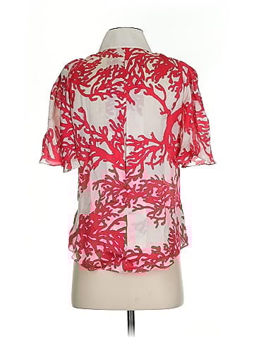 Bill Blass Short Sleeve Silk Top (view 2)