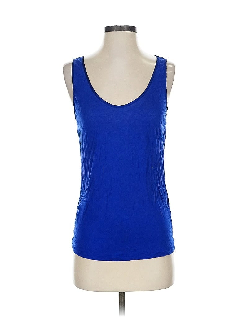 Pre-owned Banana Republic Tank Top Blue Scoop Neck Tops