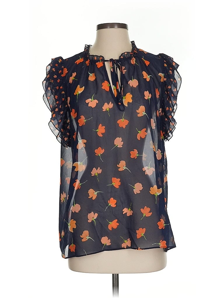 Pre-owned Cabi Sleeveless Blouse In Blue