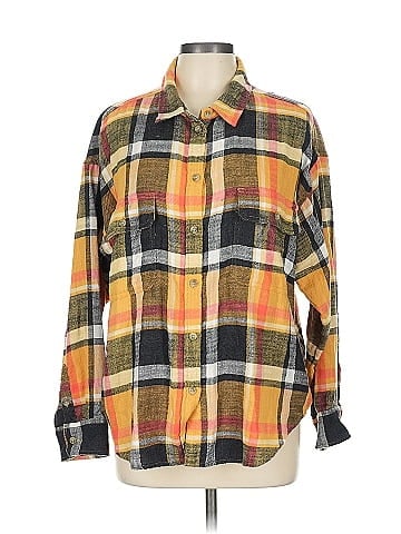 American Eagle Outfitters Long Sleeve Button-Down Shirt (view 1)