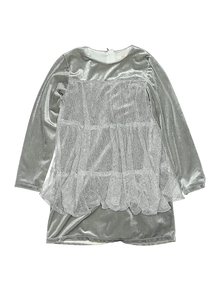 Click to view more detailed imagery on our partner's website Pre-owned Billie Blush Kids' Dress In Silver