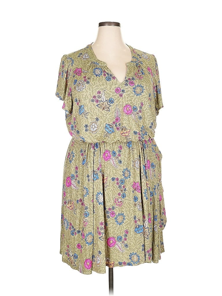 Pre-owned Lane Bryant Casual Dress In Brown