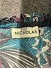 Nicholas 100% Cotton Black Purple 3/4 Sleeve Blouse Size 4 - photo 7