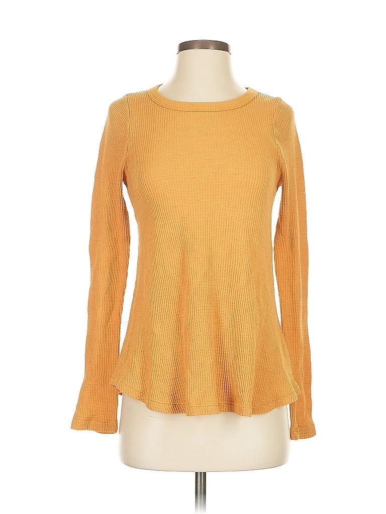 T.LA Pre-owned Long Sleeve Top Orange Boatneck Tops