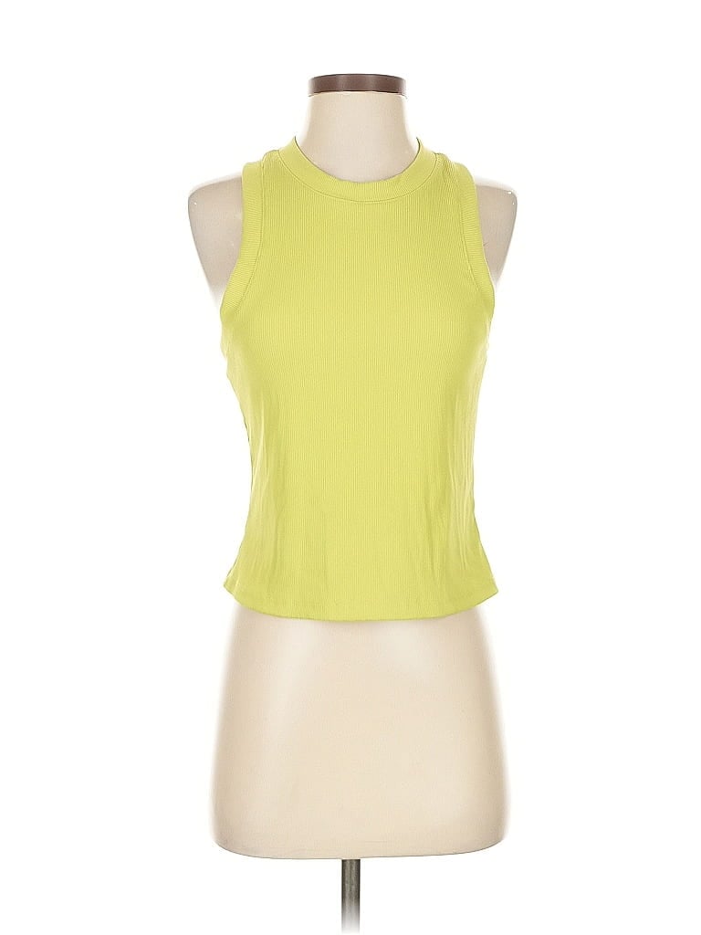 Click to view more detailed imagery on our partner's website Pre-owned Peloton Tank Top Green Halter Neckline Tops