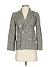 Evan Picone 100% Wool Houndstooth Gray Tan Wool Blazer Size 2 - photo 1