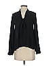 H&M 100% Polyester Black Long Sleeve Blouse Size 2 - photo 1
