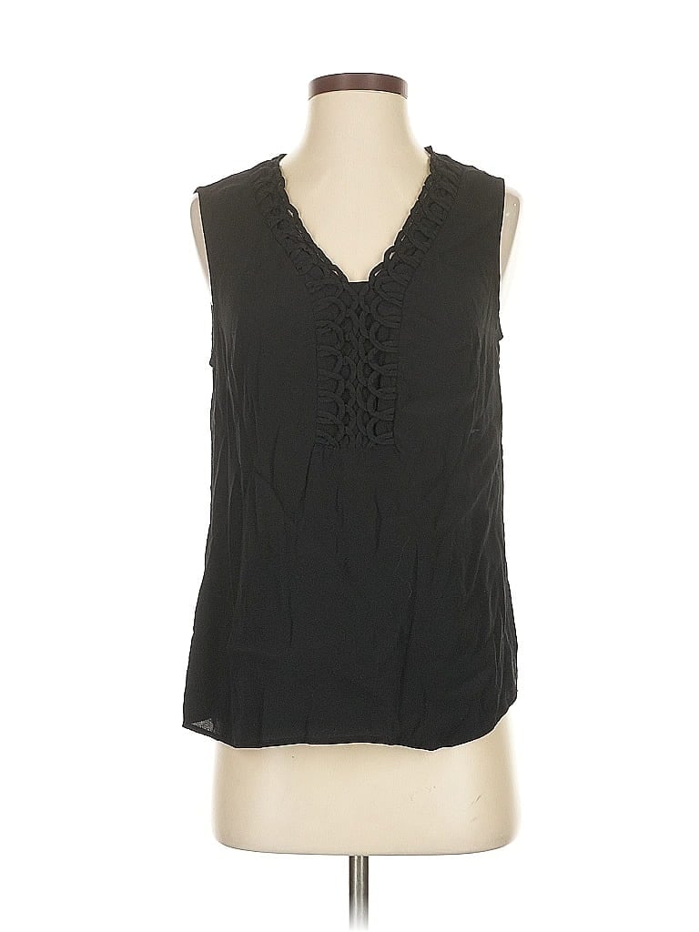 Pre-owned Daniel Rainn Sleeveless Blouse In Black