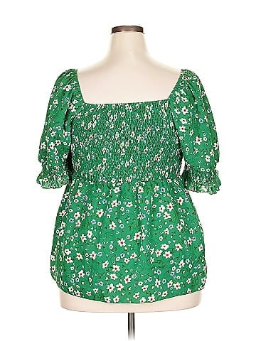 Shein Curve 3/4 Sleeve Blouse (view 2)