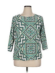 Jm Collection 3/4 Sleeve Top
