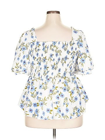 Shein Curve Short Sleeve Blouse (view 2)
