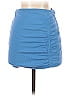 Zara Solid Blue Casual Skirt Size S - photo 1