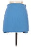 Zara Solid Blue Casual Skirt Size S - photo 2