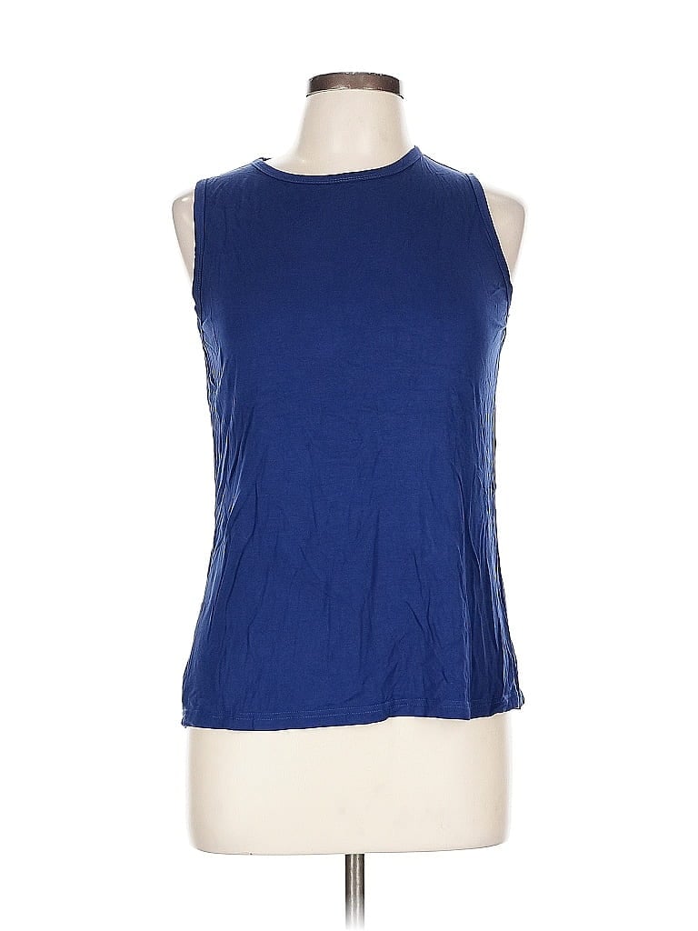Pre-owned Unbranded Sleeveless T-shirt In Blue