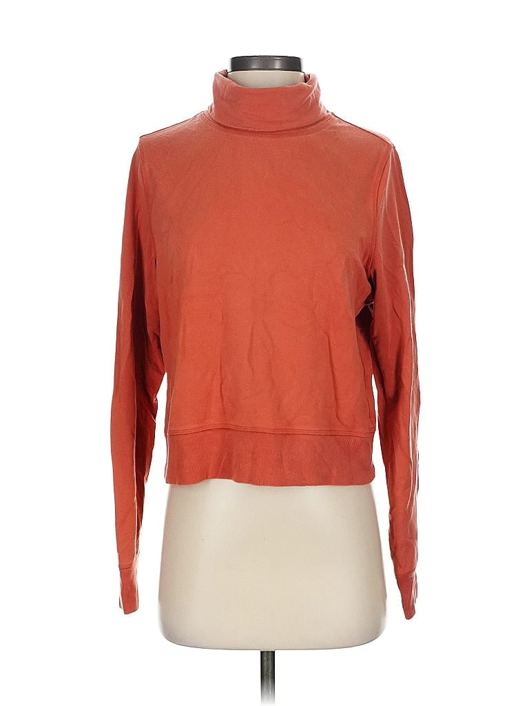 Click to view more detailed imagery on our partner's website Pre-owned Athleta Turtleneck Sweater In Orange
