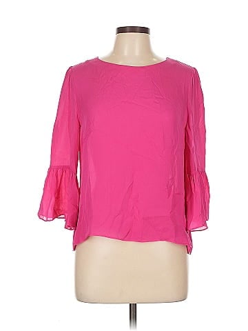 Alice + Olivia 3/4 Sleeve Silk Top (view 1)