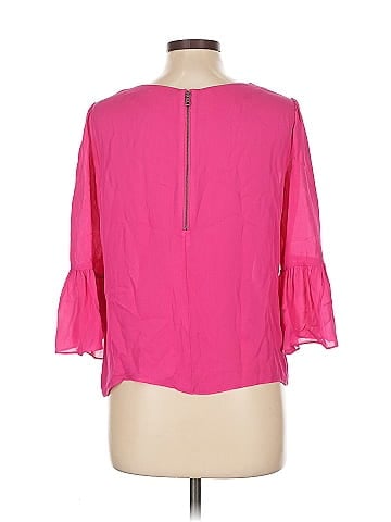 Alice + Olivia 3/4 Sleeve Silk Top (view 2)