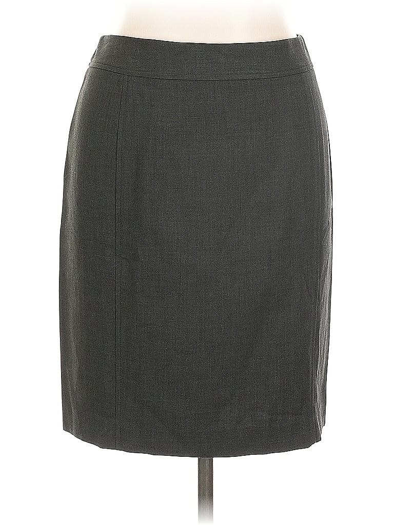 Pre-owned Ann Taylor Loft Formal Skirt In Gray
