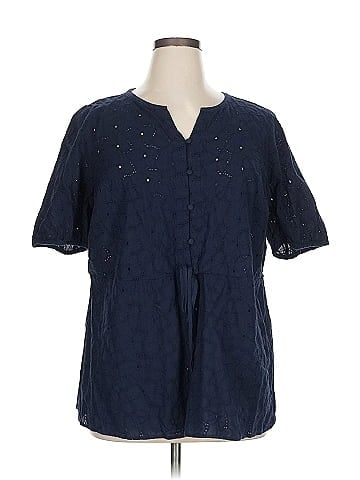 Lane Bryant Outlet Short Sleeve Blouse (view 1)
