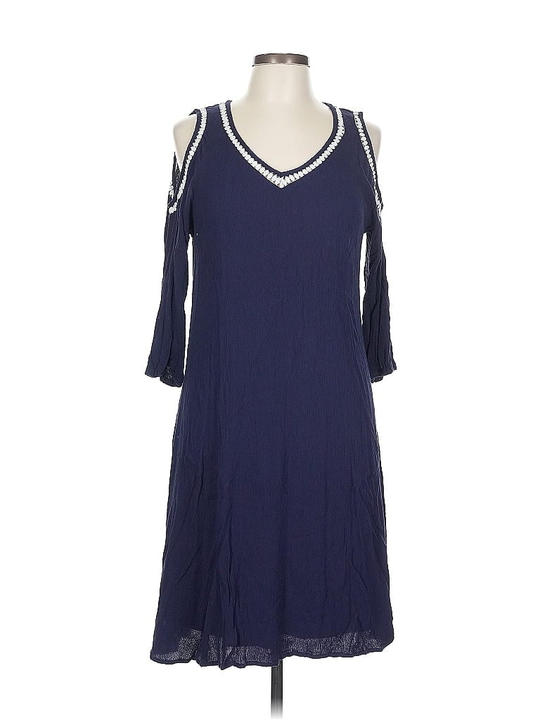 Pre-owned Nina Leonard Casual Dress In Blue