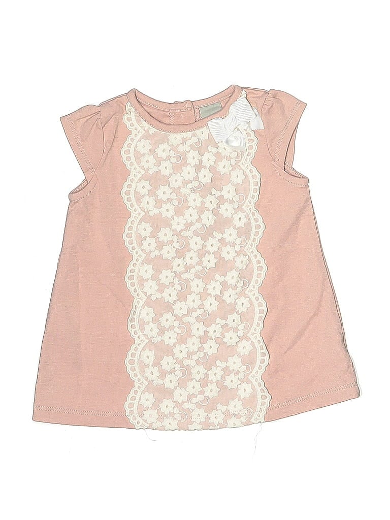 Pre-owned Tahari Kids' Sleeveless Top Pink Keyhole Neckline Tops