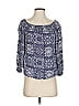 Tommy Hilfiger 100% Rayon Blue 3/4 Sleeve Blouse Size S - photo 1
