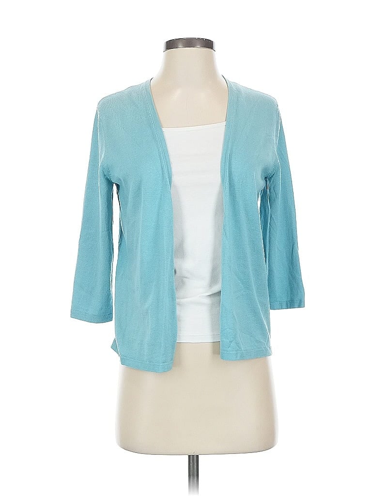 Pre-owned Jjill Kimono In Blue