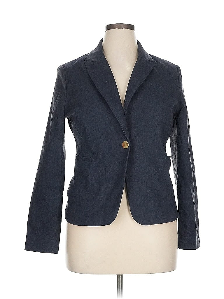 Pre-owned Nicole Miller Blazer Jacket In Blue