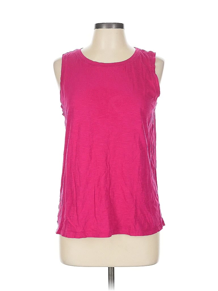 Pre-owned Ann Taylor Loft Outlet Sleeveless T-shirt In Pink