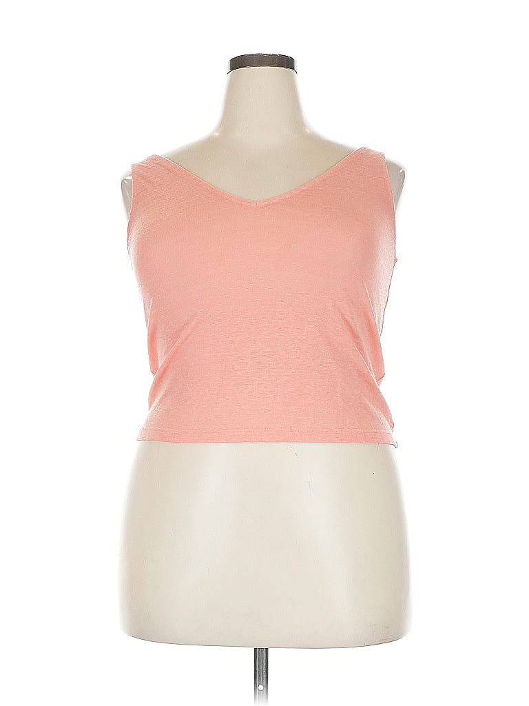 Pre-owned A New Day Tank Top Pink Sweetheart Neckline Tops