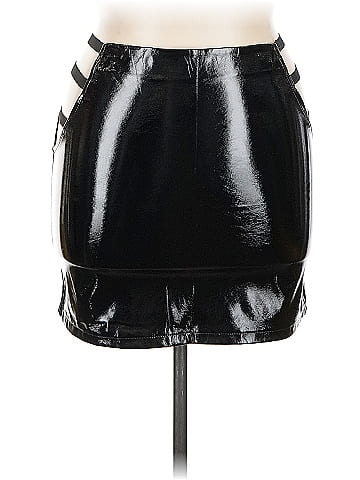 Say What? Faux Leather Skirt (view 1)