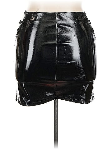 Say What? Faux Leather Skirt (view 2)