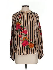 Ak Anne Klein Long Sleeve Blouse