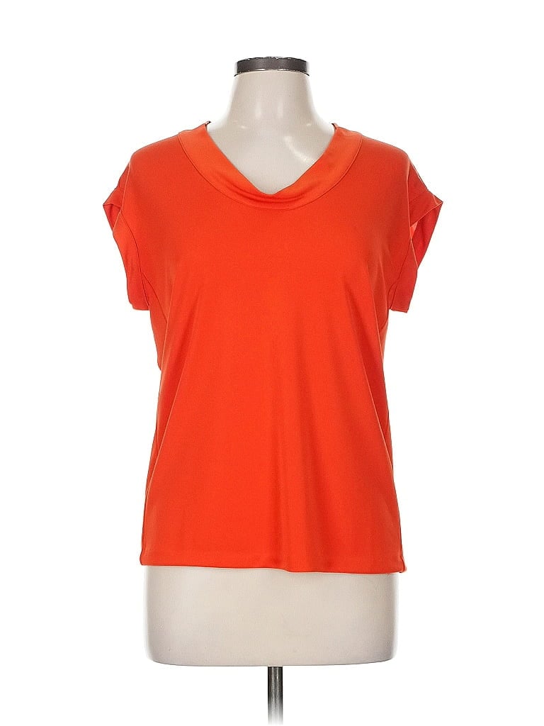 Pre-owned Ann Taylor Short Sleeve T-shirt In Orange