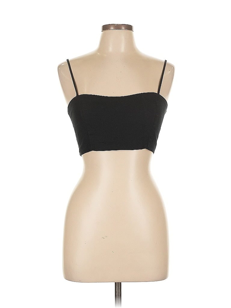 Pre-owned John Galt Sleeveless Top Black Strapless Neckline Tops