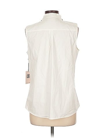 Ivanka Trump Sleeveless Button-Down Shirt (view 2)