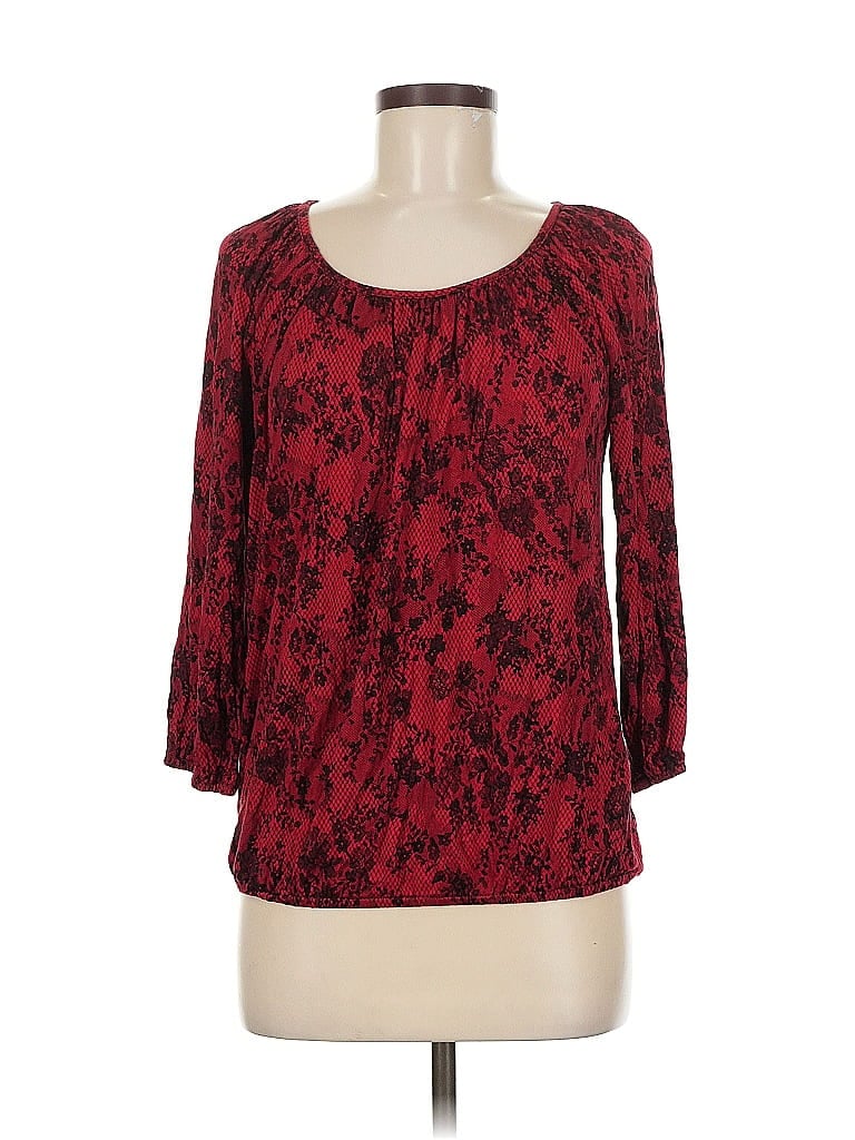 Pre-owned Michael Michael Kors 3/4 Sleeve T-shirt In Red